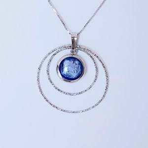 Collana Sole Anelli bluino