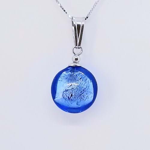 Collana Spring Disco bluino
