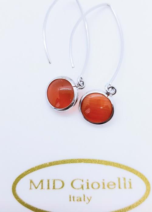 Orecchino Seta arancio